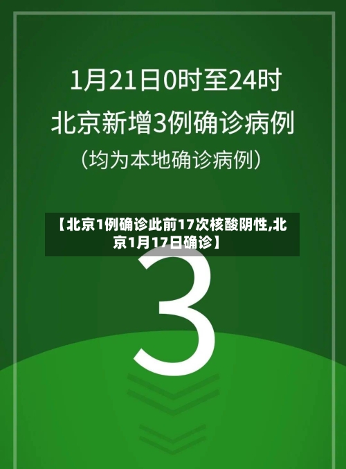【北京1例确诊此前17次核酸阴性,北京1月17日确诊】-第2张图片