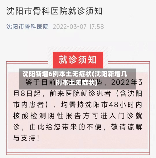 沈阳新增6例本土无症状(沈阳新增几例本土无症状)-第3张图片