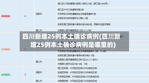 四川新增25例本土确诊病例(四川新增25例本土确诊病例是哪里的)