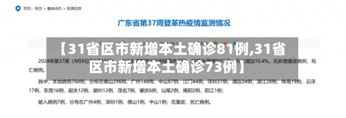 【31省区市新增本土确诊81例,31省区市新增本土确诊73例】-第2张图片