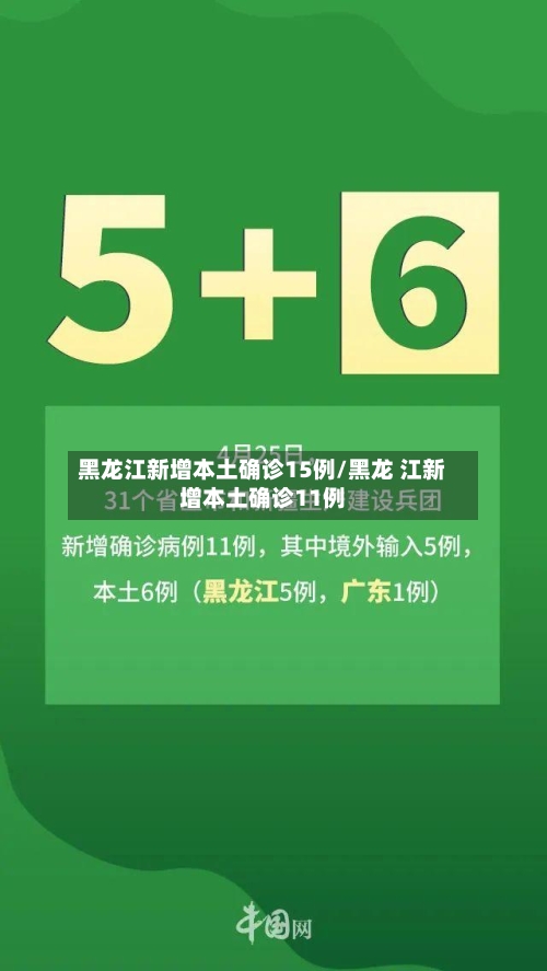 黑龙江新增本土确诊15例/黑龙 江新增本土确诊11例
