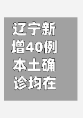 辽宁新增40例本土确诊均在大连/辽宁新增11例本土确诊病例均在大连