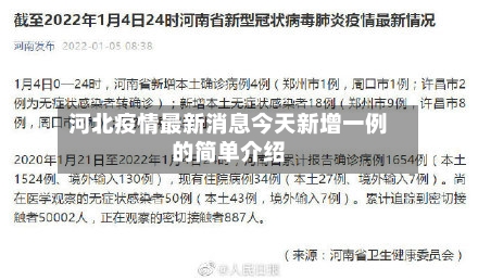 河北疫情最新消息今天新增一例的简单介绍-第3张图片