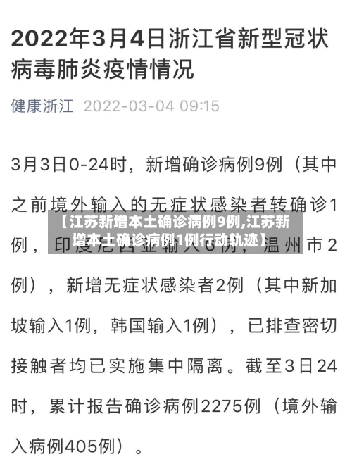 【江苏新增本土确诊病例9例,江苏新增本土确诊病例1例行动轨迹】-第3张图片