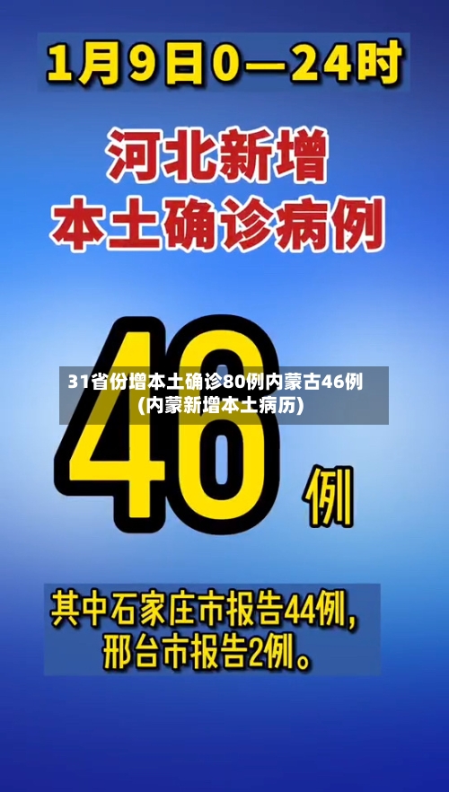 31省份增本土确诊80例内蒙古46例(内蒙新增本土病历)-第2张图片