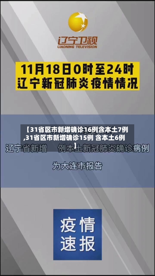 【31省区市新增确诊16例含本土7例,31省区市新增确诊15例 含本土6例】