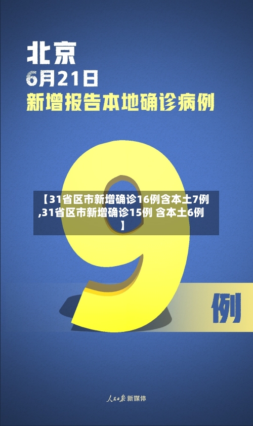 【31省区市新增确诊16例含本土7例,31省区市新增确诊15例 含本土6例】-第2张图片