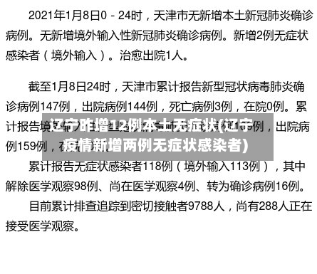 辽宁昨增12例本土无症状(辽宁疫情新增两例无症状感染者)-第3张图片