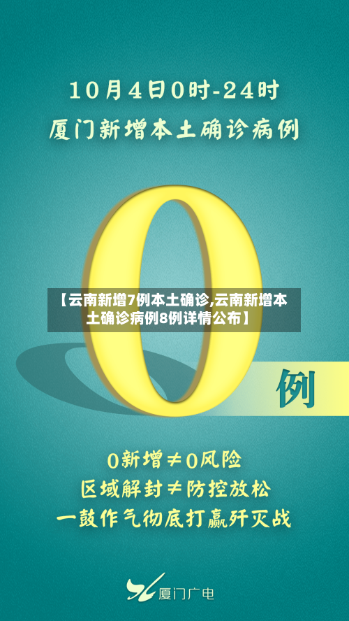 【云南新增7例本土确诊,云南新增本土确诊病例8例详情公布】