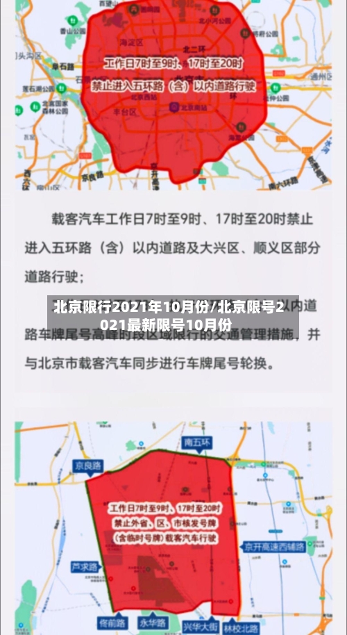 北京限行2021年10月份/北京限号2021最新限号10月份-第3张图片