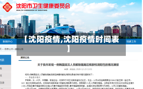 【沈阳疫情,沈阳疫情时间表】-第2张图片