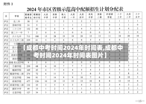 【成都中考时间2024年时间表,成都中考时间2024年时间表图片】-第2张图片