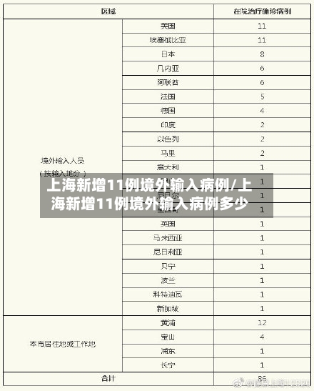 上海新增11例境外输入病例/上海新增11例境外输入病例多少-第2张图片
