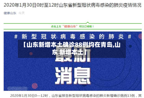 【山东新增本土确诊88例均在青岛,山东 新增本土】-第3张图片