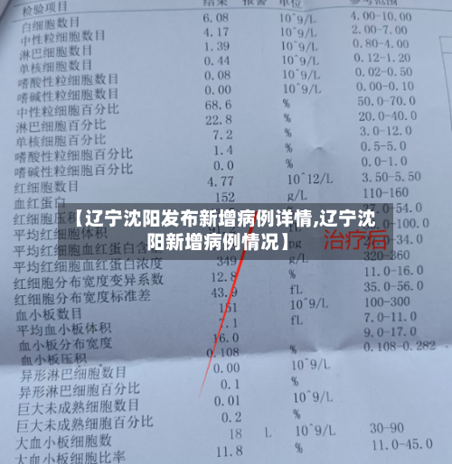 【辽宁沈阳发布新增病例详情,辽宁沈阳新增病例情况】